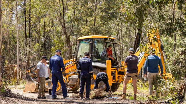 The search area is contained to a 20x20m perimeter. Picture: Jason Edwards