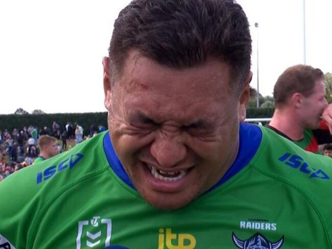 Canberra Raiders prop Josh Papalii.