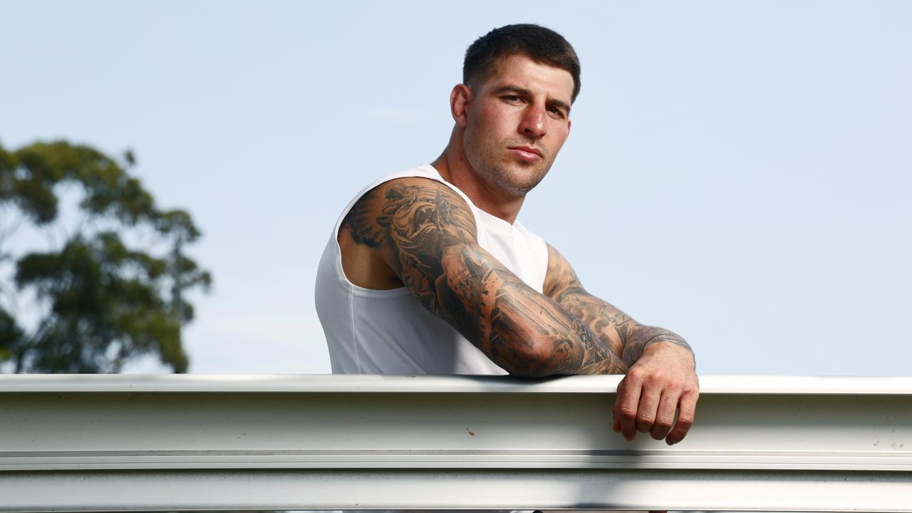 DAILY TELEGRAPH 12TH NOVEMBER 2023 Pictured at Sylvania in Sydney is former NRL player Curtis Scott, who is looking to get a return to the game. Picture: Richard Dobson