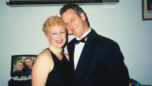 Kathleen and Craig Folbigg in July 1999, dressed for a ball four months after their fourth child Laura died and she was under investigation for murder