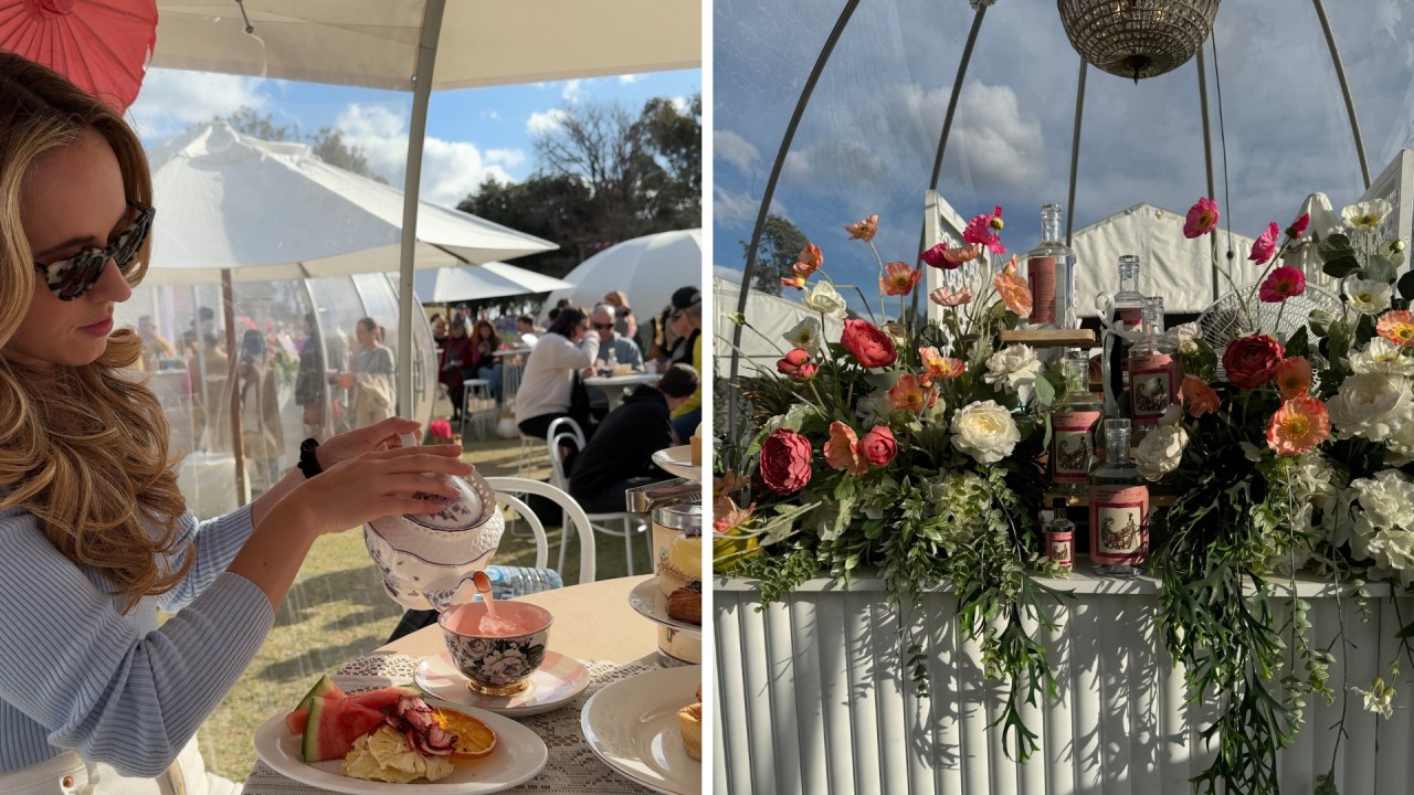 Floriade's hidden gem is without a doubt the Underground Spirits gin garden, serving gin high tea. Image: Jessica Smith