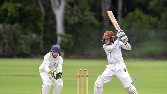 Ned Paddison from Padua cuts. (AAP Image/Richard Walker)