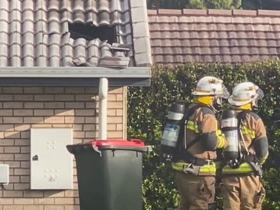 Pimpama home reportedly struck by lightning. Picture: Supplied.