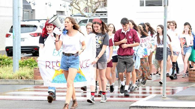 School Strike 4 Climate in Grafton. Picture: Tim Jarrett