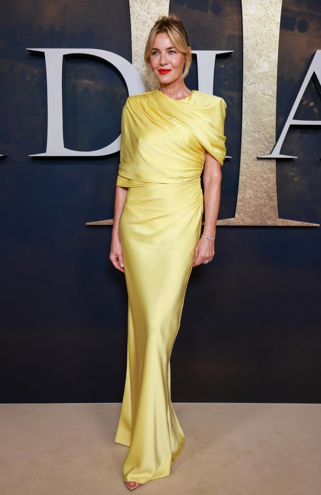 Danish actress Connie Nielsen looked radiant in yellow at the ‘ Gladiator II’ premiere. Picture: Hanna Lassen/Getty Images