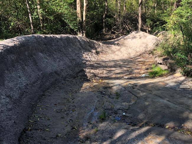 Illegal BMX bike jumps and trails have been created at Seaforth. Picture: Supplied.