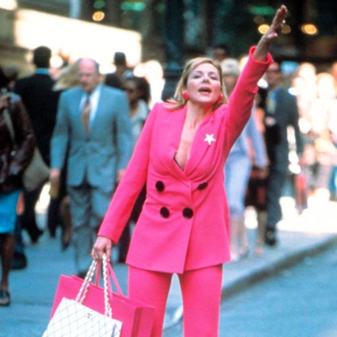 Nobody wears a power suit quite like Samantha Jones. Image credit: HBO