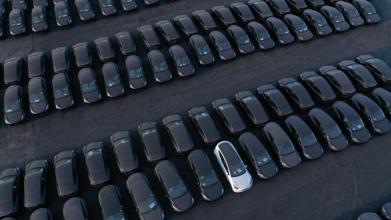 Tesla's share price continues to plummet. (Photo by Sean Gallup/Getty Images)