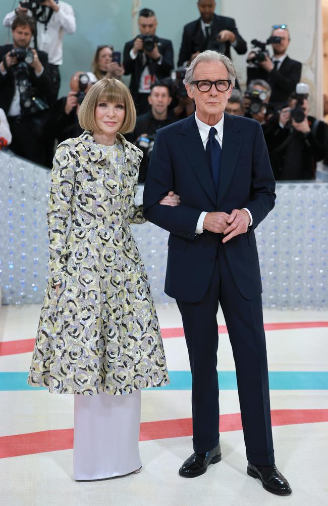 Anna Wintour and Bill Nighy confirm their romance at the 2023 Met Gala. Picture: Getty