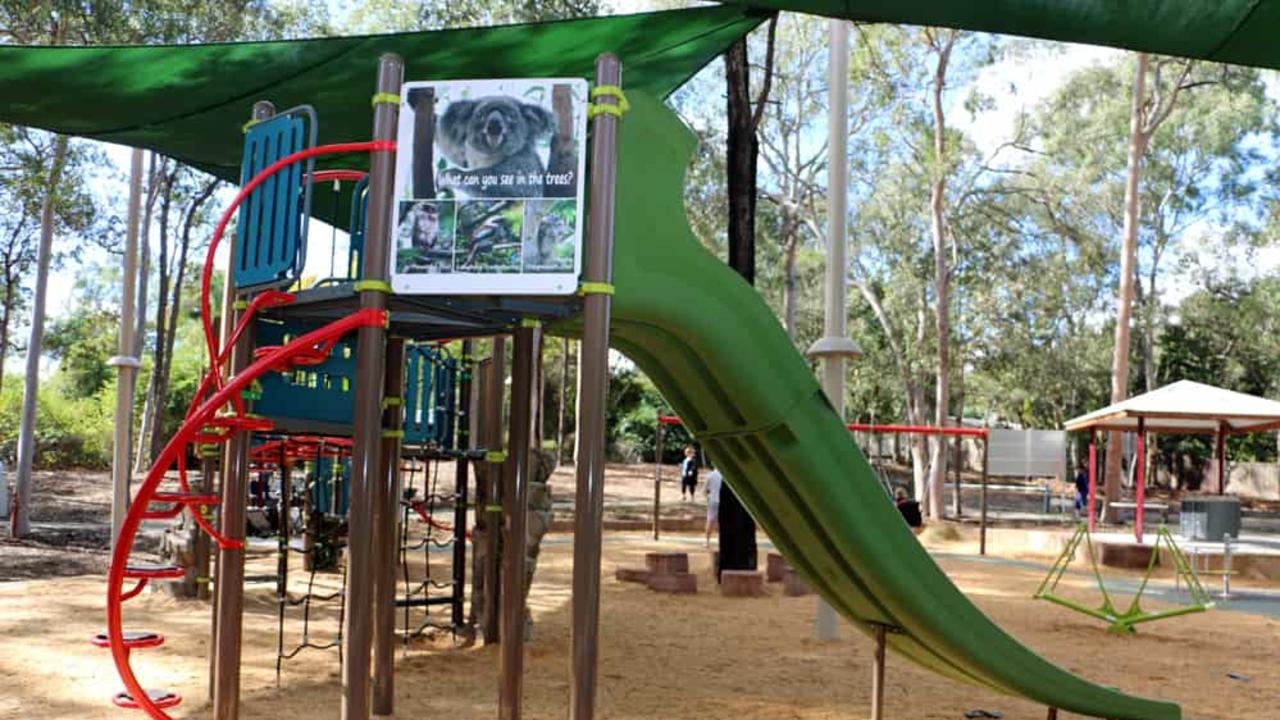 The children had a reaction which included a burning rash after using the slide at Annabelle Park. Picture: Ipswich City Council