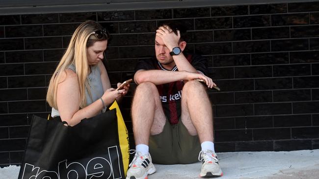 Scenes at Bondi Junction where a man killed four people at Westfield Shopping Centre. Photo Jeremy Piper