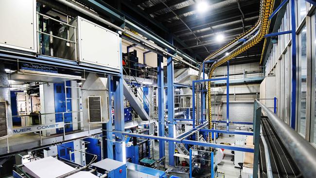 Inside the NT News print room. Picture: KERI MEGELUS 