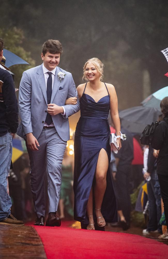 Mark Armstrong partners Katie Campbell at Fairholme College formal, Wednesday, March 27, 2024. Picture: Kevin Farmer