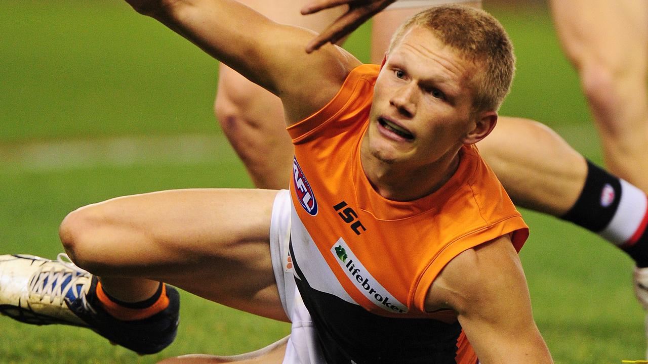 Adam Treloar is his early days at GWS.