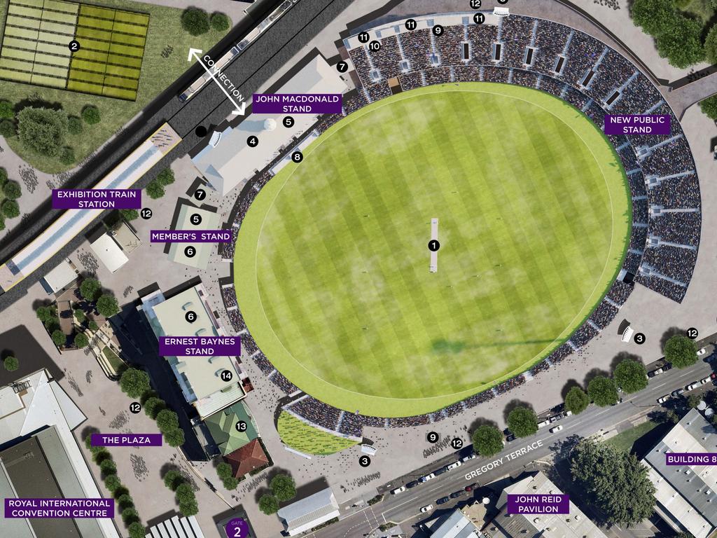 A plan of the new boutique stadium