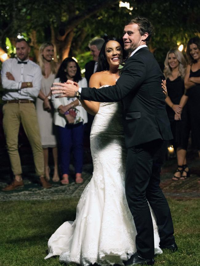 Married at first sight wedding of Davina and Ryan.