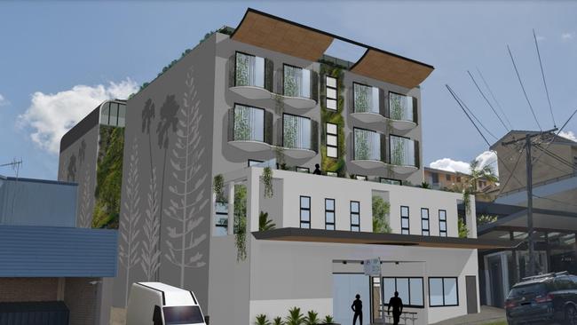 Artist impression of $14.1m mixed use development proposed to replace New Life Baptist Church at 28 Fisher Rd Dee Why. Picture: Northern Beaches Council website