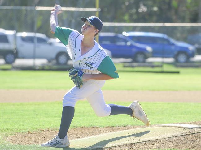 Met North V Sunshine Coast at the 12-14 years QLD School Sport 12-14 years Baseball Championships at Benowa. Picture: Glenn Campbell