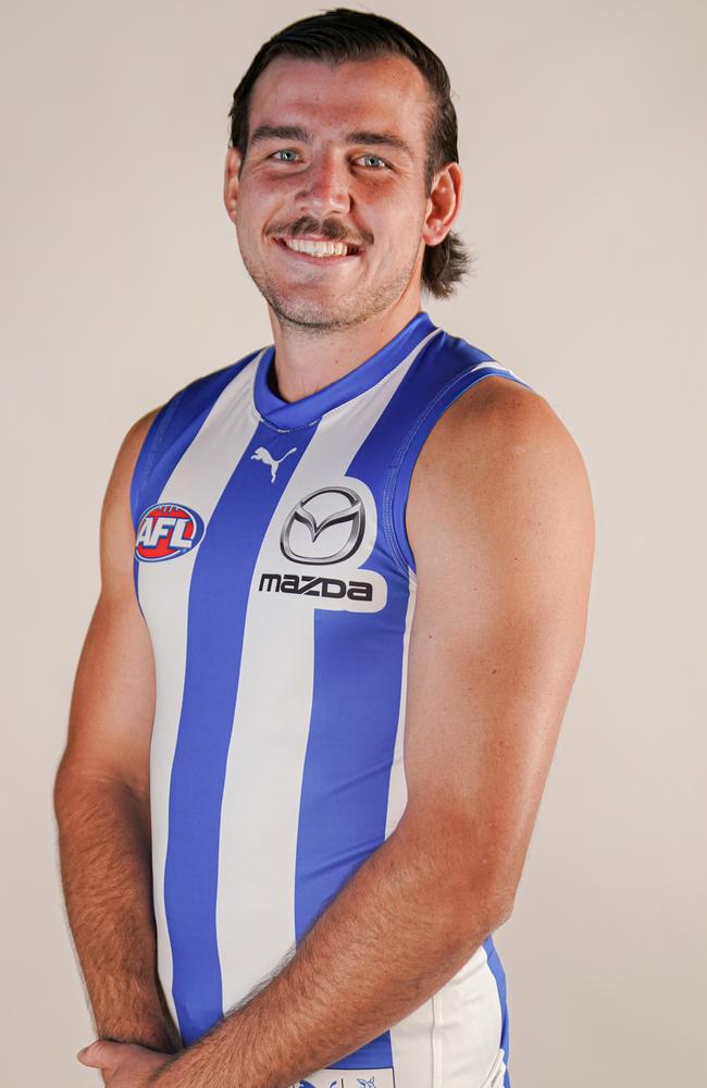 SSP forward signing Tyler Sellers, 21, will make his AFL debut against Geelong this week. He finished runner-up in North Melbourne’s VFL best and fairest last season. Picture: NMFC