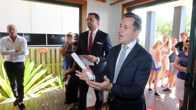 Auctioneer Justin Nickerson says the results speaks volumes for the popularity of auctions in Greater Brisbane. Picture: Richard Gosling