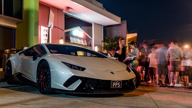 A record number of petrol heads mingled with law enforcement at Cheesesteak &amp; Cars in Wetherill Park. Photo: Sam Law - 300C-PO