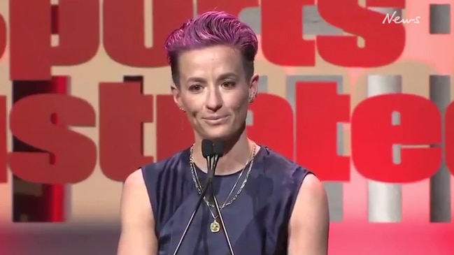 Rapinoe slams Sports Illustrated while accepting award