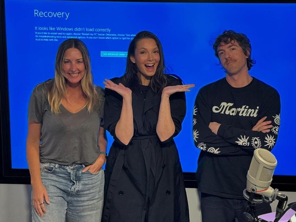 Nova’s Ricki-Lee, Tim and Joel drive show managed to go live amid the global Microsoft outage.