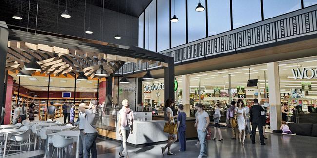 An artist’s impression of the interior of the new shopping centre at Eagle Farm Racecourse. Picture: Brisbane Racing Club