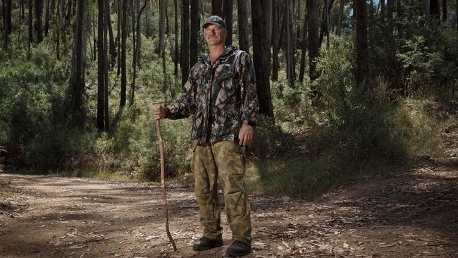 David Prideaux’s brother Paul stands in the spot where David was last seen.