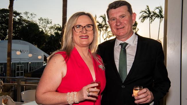 Helen Guilfoyle and Matt McNally at the 2024 Darwin Turf Club Gala Ball. Picture: Pema Tamang Pakhrin