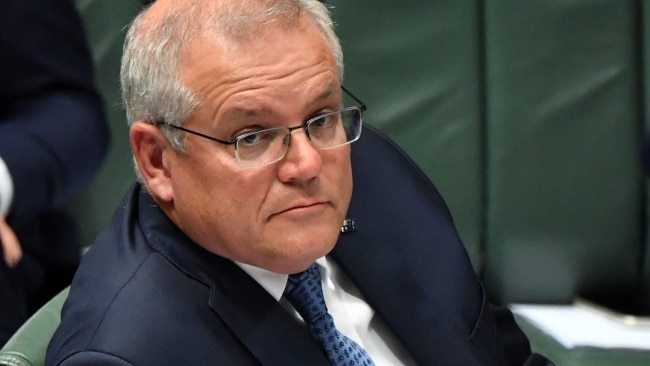 Prime Minister Scott Morrison remains the preferred leader, dropping one point to 45 per cent. Picture: Getty Images