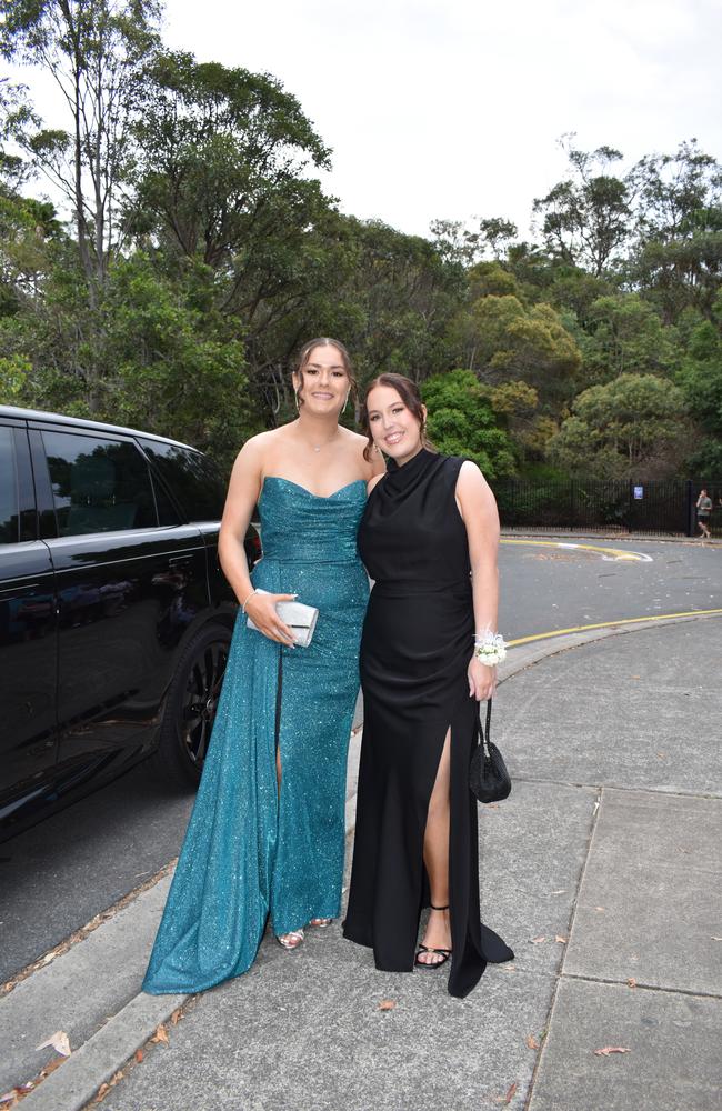 Tahli Barry and Libby Speechley at the Meridan State College formal 2024.