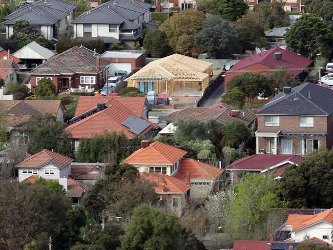 MELBOURNE, AUSTRALIA - NewsWire Photos, SEPTEMBER 21, 2023. Victorian Premier, Daniel Andrews, holds a press conference in Box Hill where he talked on fast tracking homes and housing developments.Generic view of houses in Box Hill.  Picture: NCA NewsWire / David Crosling