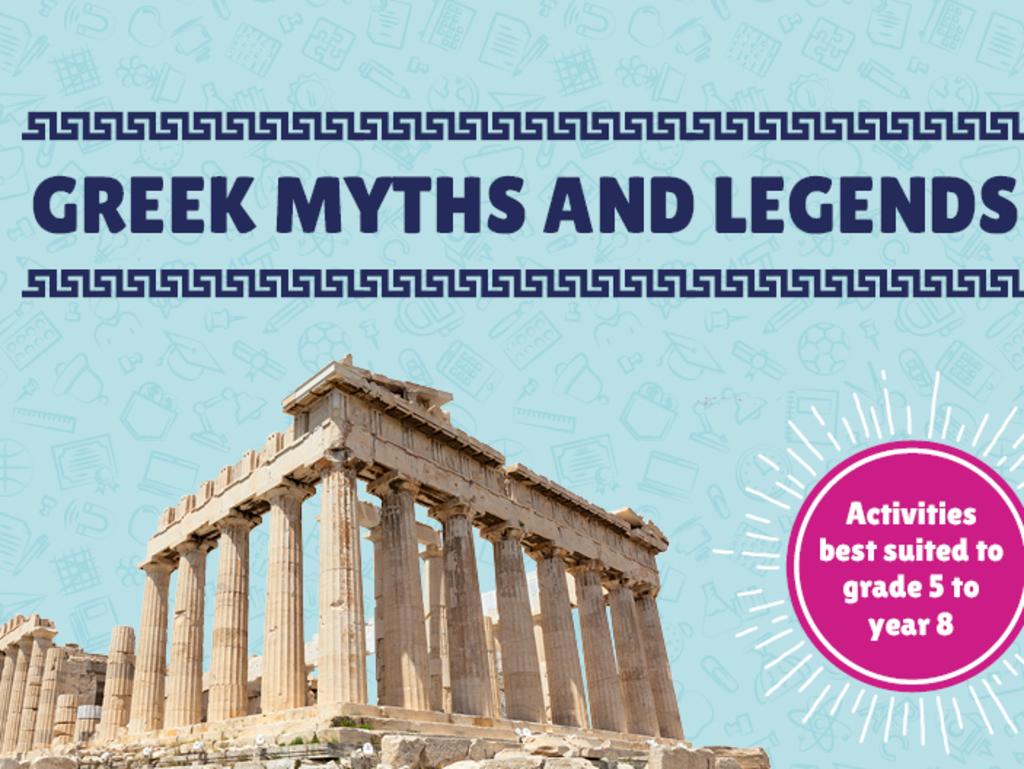 artwork for Greek Myths and Legends inquiry kit