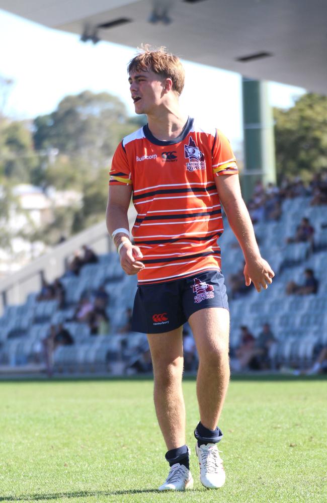 Brock Coombes. Emerging Reds Cup day one action between SEQ and Brisbane Grey in the Under 16s.