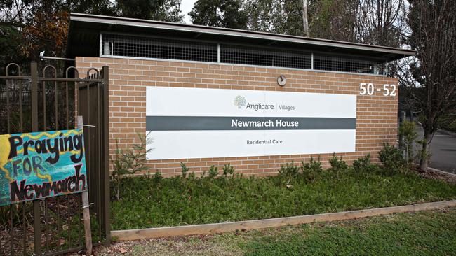 Newmarch House, where 17 people died from COVID-19. Picture: Adam Yip