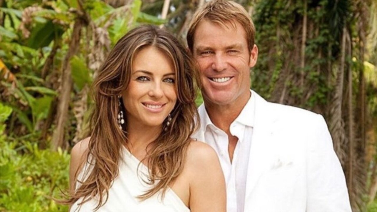 Liz Hurley was sad to miss Warne's funeral. Photo: Instagram