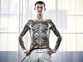 JOCKEY NICK HALL AND HIS TATTS