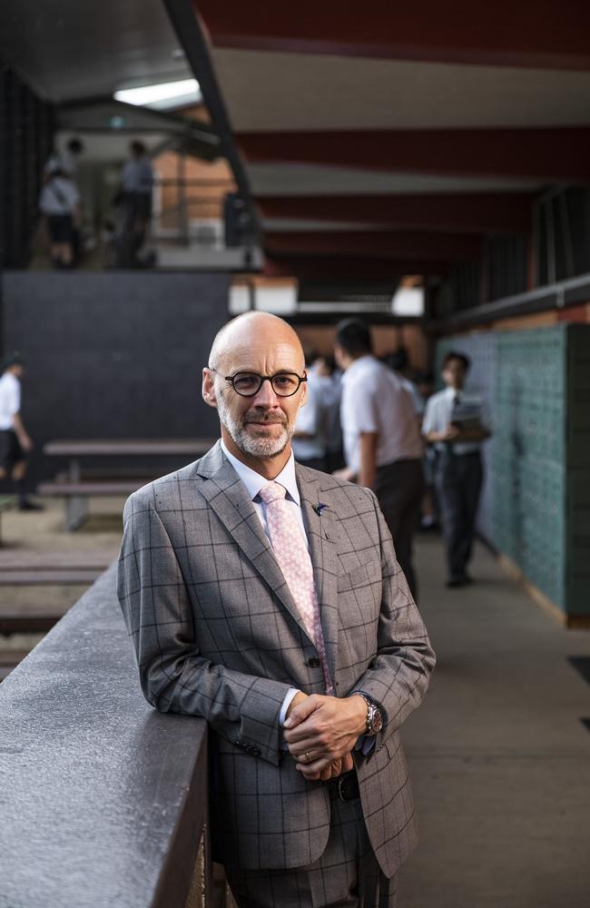 Paul Browning, Headmaster at St Pauls School. Picture: Mark Cranitch