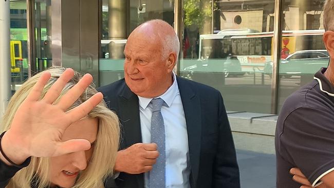 Francis Xavier "Frank" Crameri, 66, leaves the Melbourne County Court on the first day of his sexual assault trial. He has pleaded not guilty.