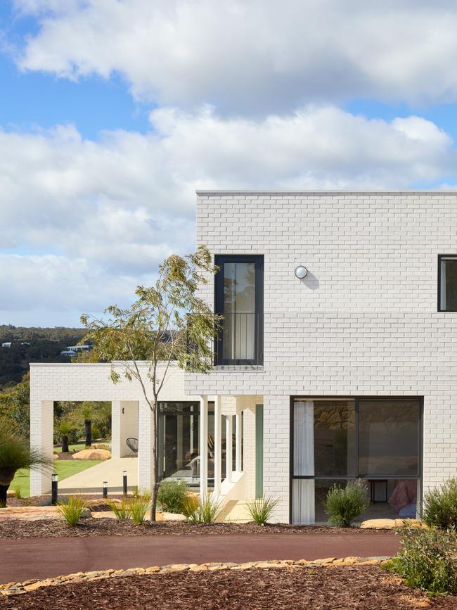 Paloma House is Eagle Bay Western Australia, sits on just 458sq m home of a vast 2500sq m parcel of land. Photos: Jack Lovel