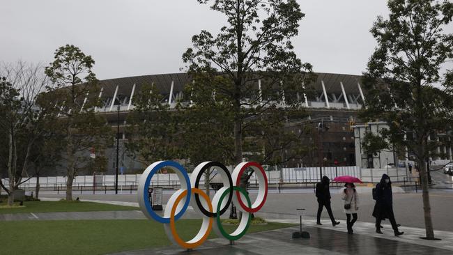 The New National Stadium in Tokyo could be empty. Photo: AP Photo/Jae C. Hong