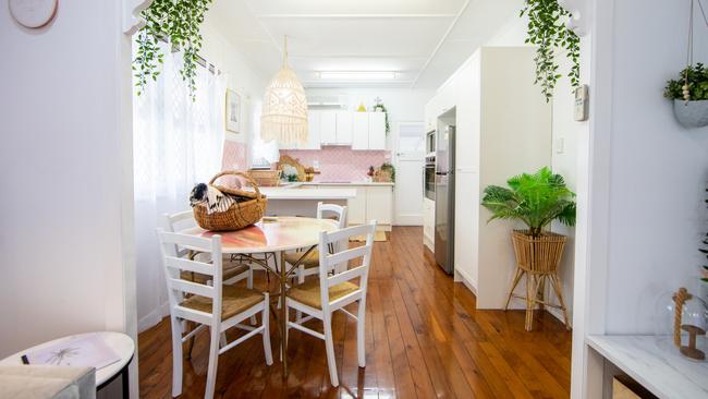 The Pink Bungalow at 29 Hardiman St, Woody Point. Interior designer Nicola Rose. Picture: Dominika Lis