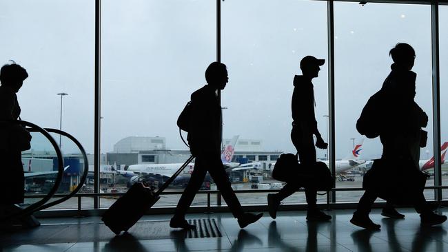 In the June quarter Sydney Airport ‘welcomed just 400,000 passengers. Picture: Jenny Evans