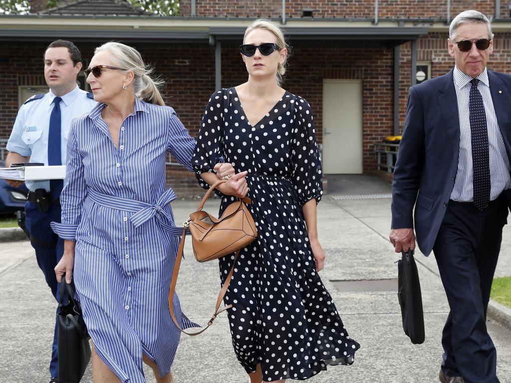 The Hooke family – Sarah (left), Harriet and Mitchell leave the Moss Vale Local Court. Picture: Jonathan Ng