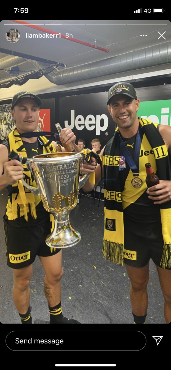 Richmond premiership celebrations 2020.