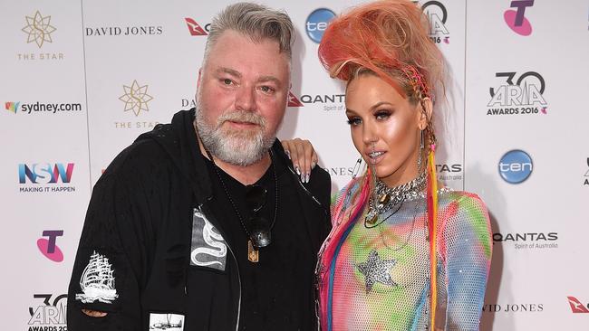 Kyle Sandilands and Imogen Anthony