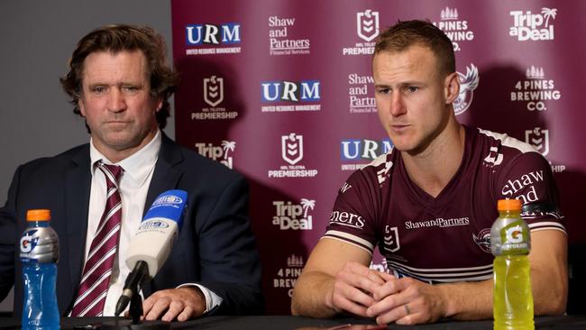 Cherry-Evans is full of praise for coach Des Hasler. Picture: Damian Shaw