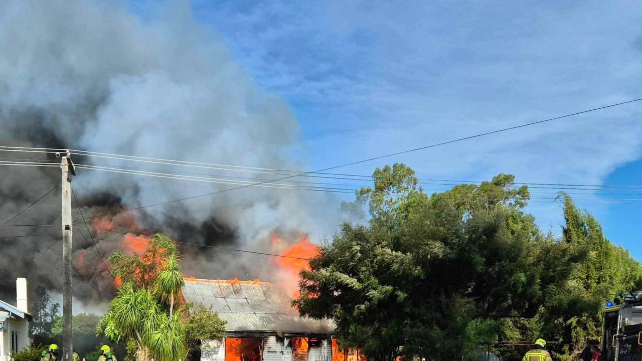 Joy’s home on Auburn St was burnt to the ground, with police launching an investigation. Picture: Facebook