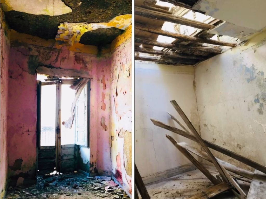 The properties were in disrepair — some with collapsed roofs and lacking basic utilities. Picture: rubia.daniels/Instagram